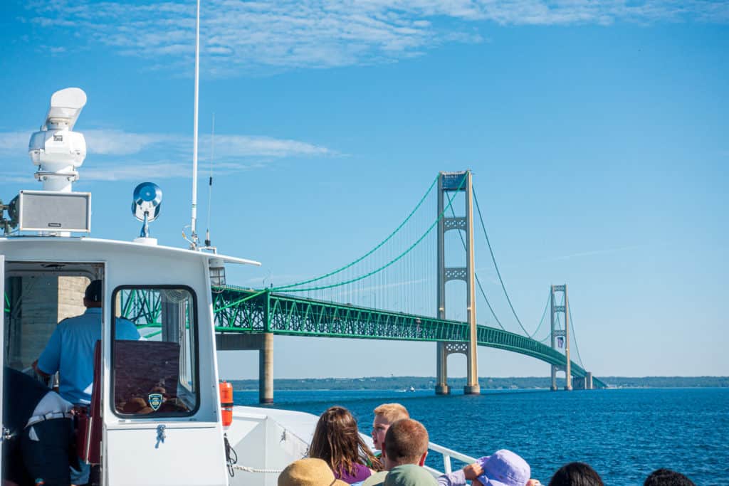 How to get to Mackinac Island Mighty Mac from the Ferry