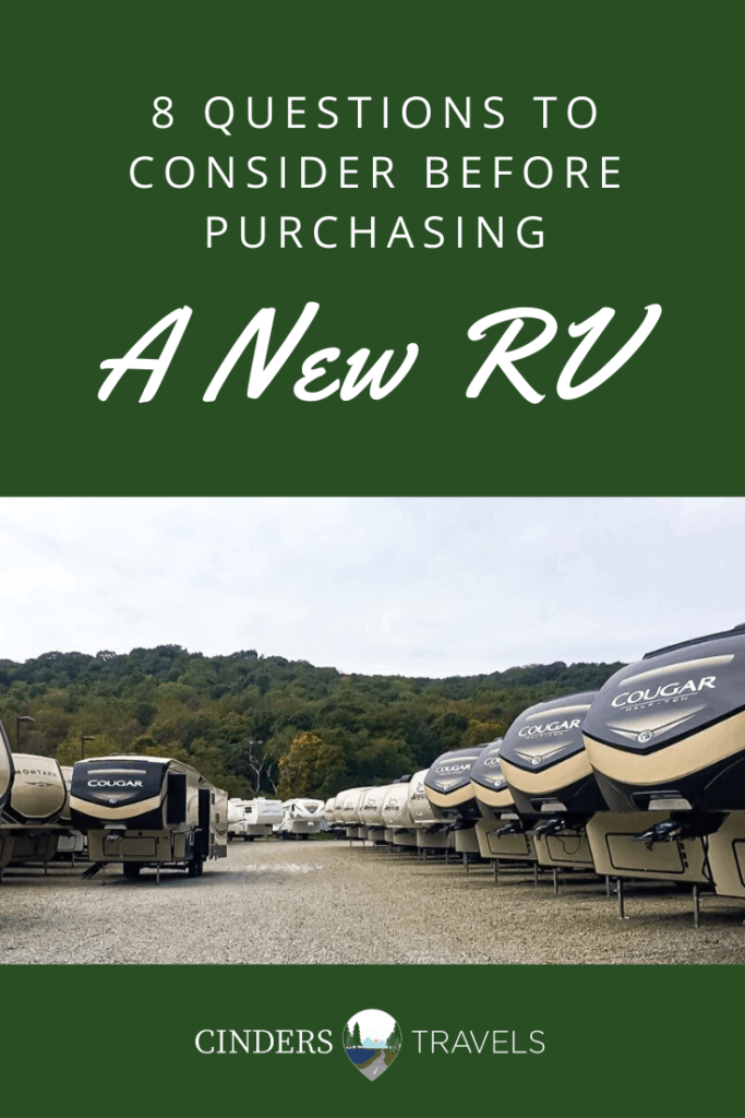 purchasing a new rv