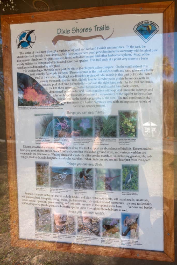 Dixie Shores Trail Signage