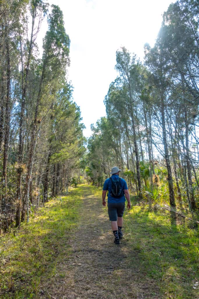 Barrett hiking in Crystal River Preserve State Park