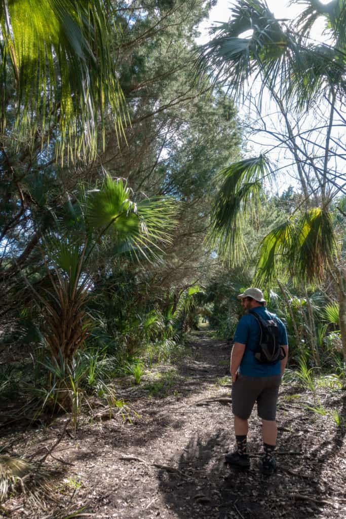 Barrett along the Crystal Cove Trail in Crystal River Florida