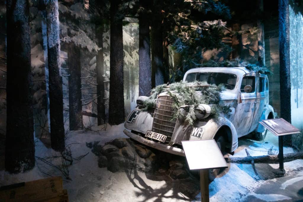The epic scenery of the nola ww2 museum Exhibits on display