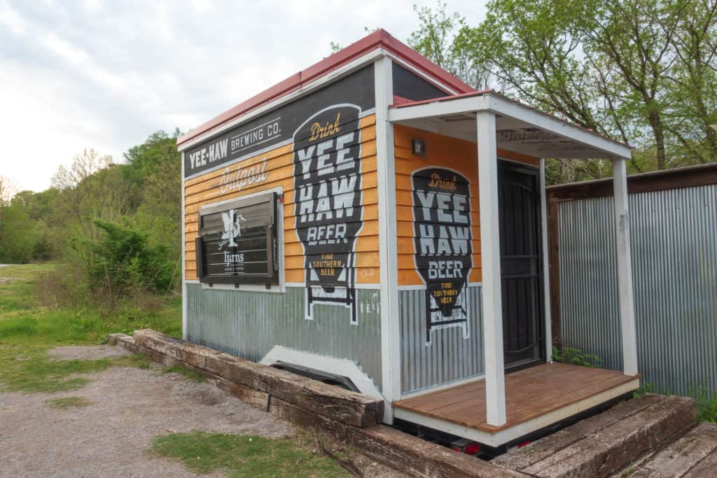 The Yee Haw Brewing Stand at Mead's Quarry Lake in Knoxville, Tennessee