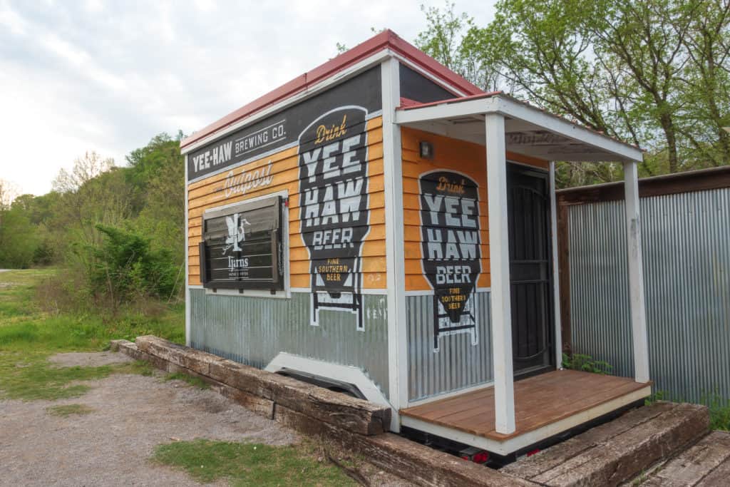 best-things-to-do-in-knoxville The Yee Haw Brewing Stand at Mead's Quarry Lake in Knoxville, Tennessee