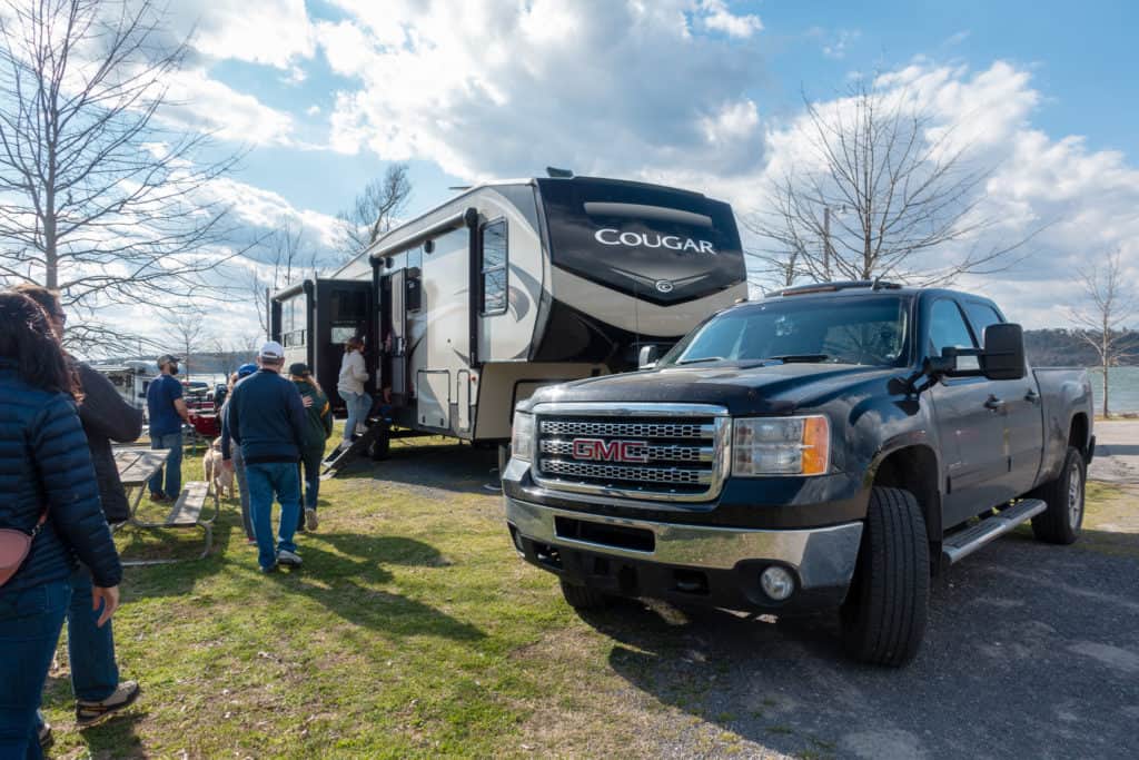 Our RV, being toured at the RVE Summit