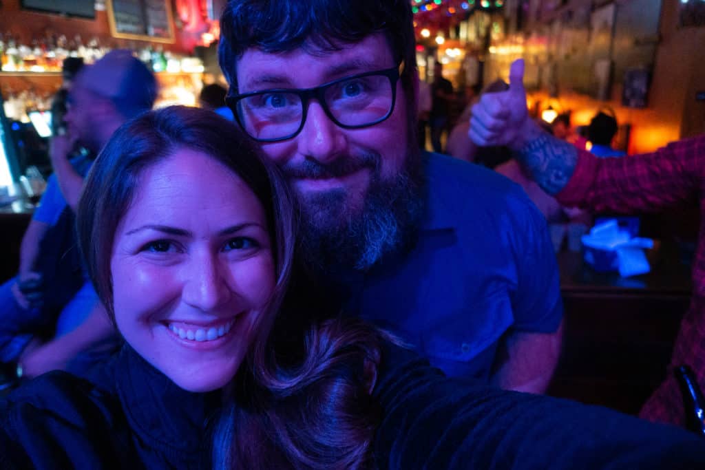 Cindy and Barrett dancing at one of the best music spots in Knoxville, Tennessee, Preservation Pub