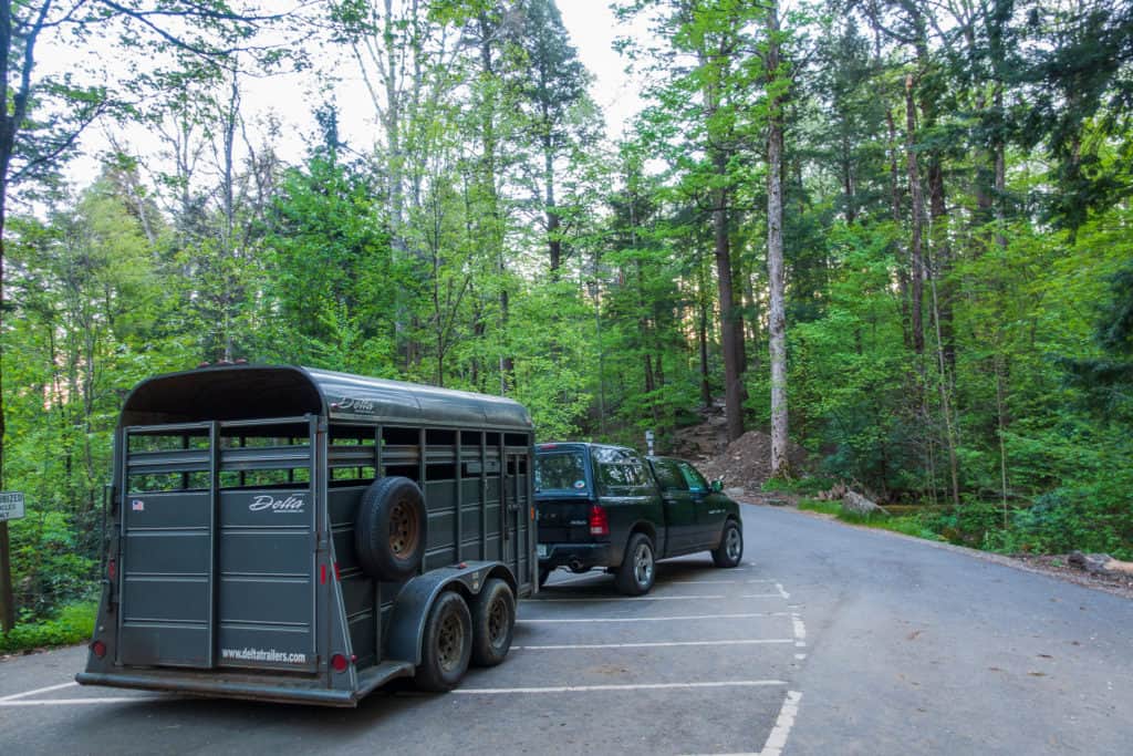 Smoky Mountain Llama Train Transport Vehicle