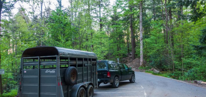 Smoky Mountain Llama Train Transport Vehicle