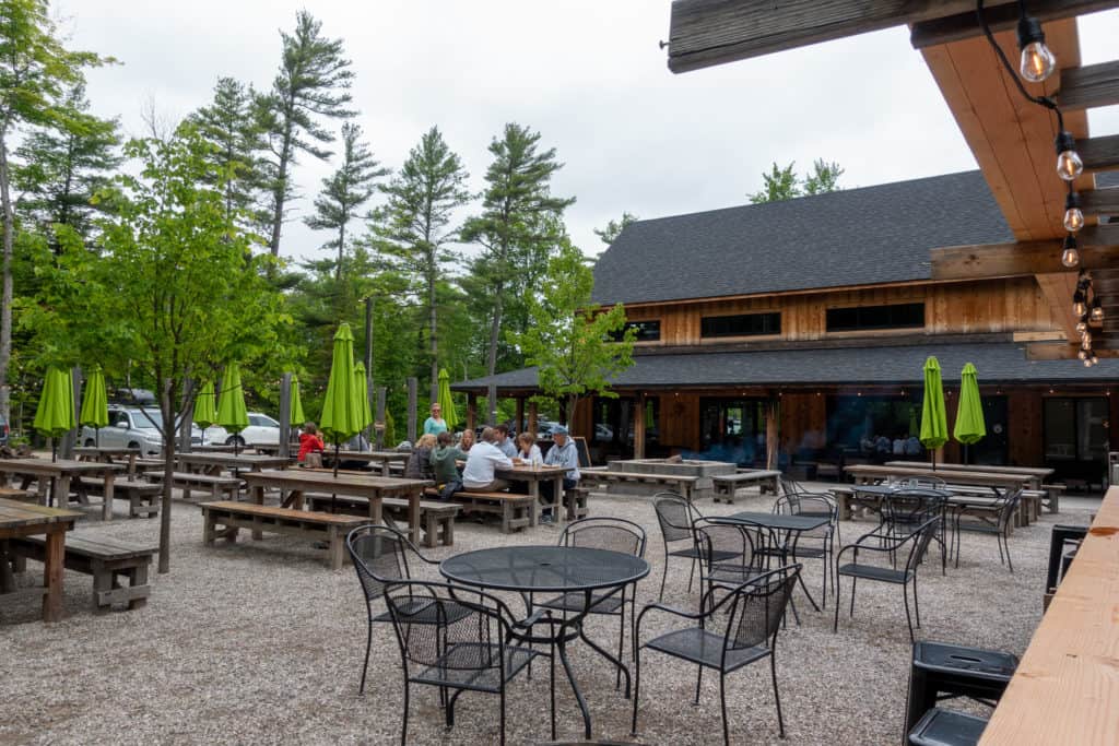 Hop Lot Patio on bike-n-ride tour in Traverse City