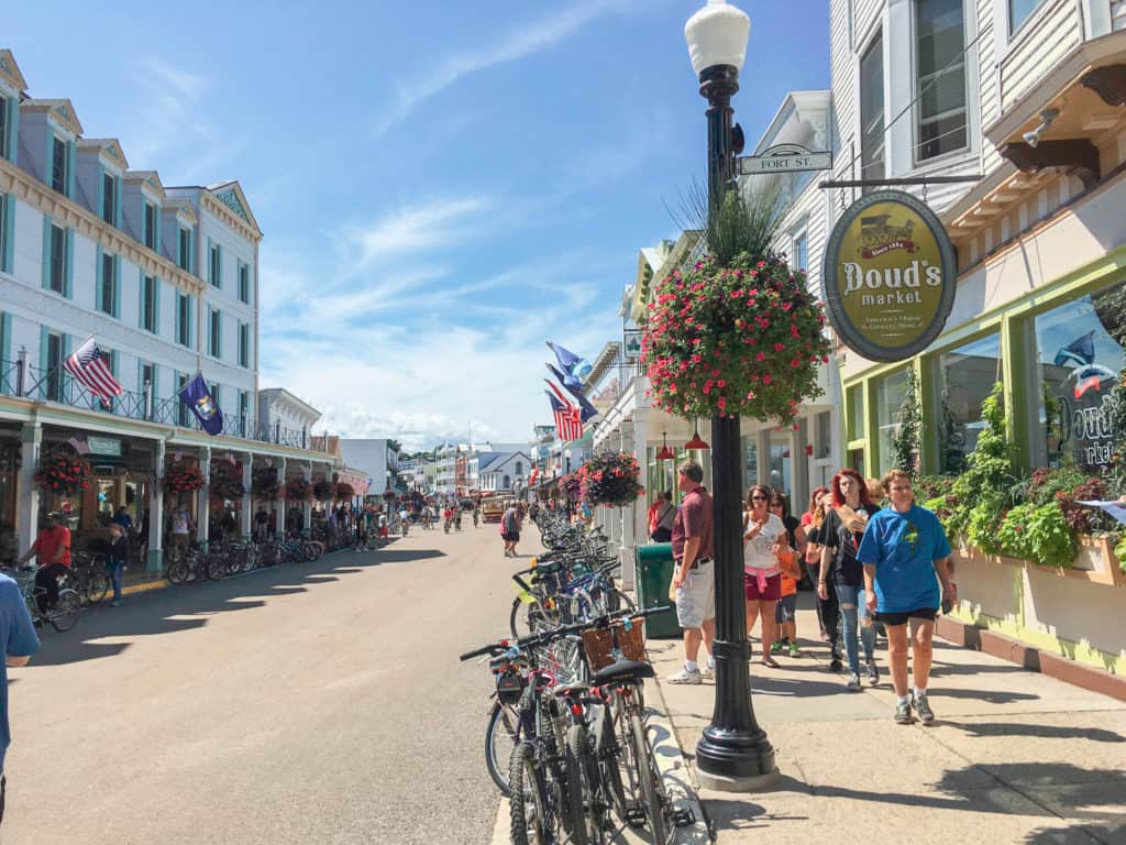how-to-get-to-mackinac-island Doud's Market, where to grocery shop on Mackinac Island