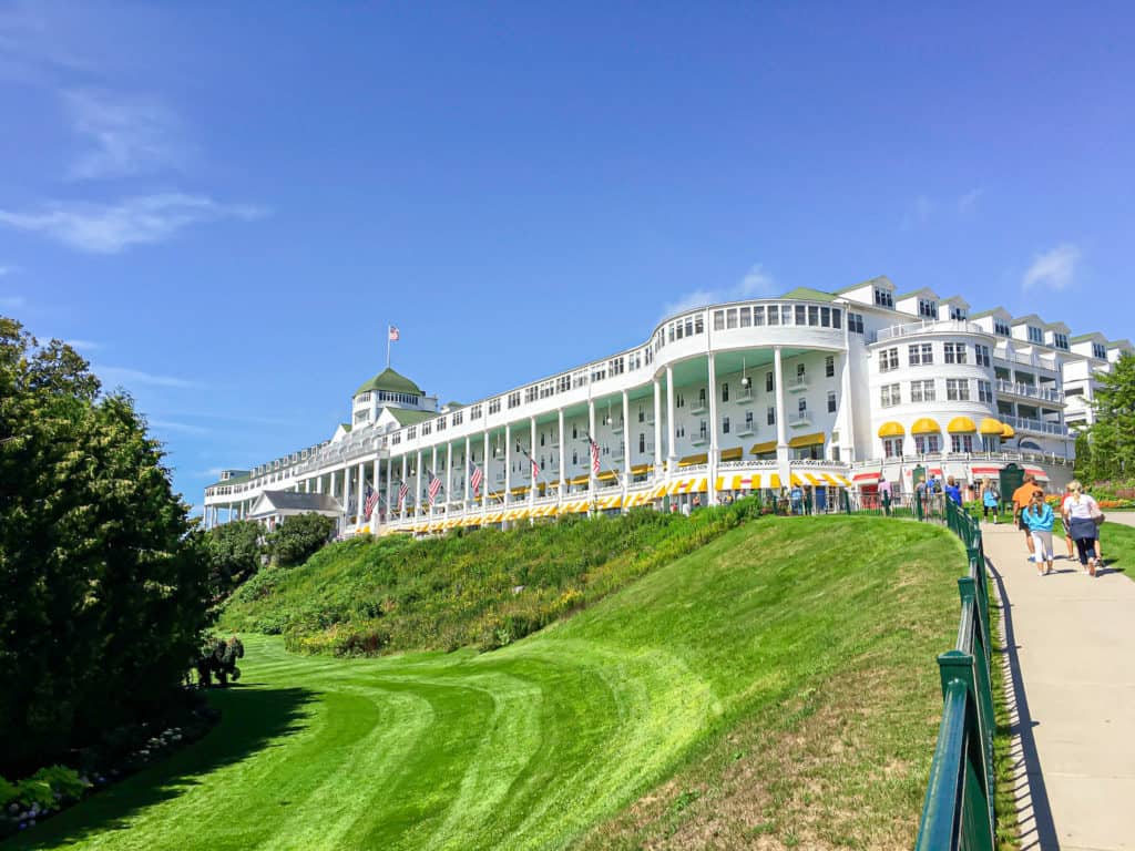 Visiting the Grand Hotel on Mackinac Island is one of the best things to do in Michigan in summer