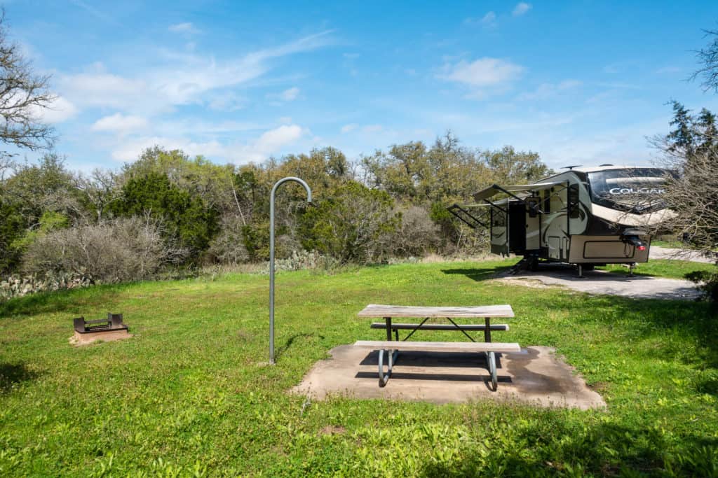 Our Mckinney Falls State Park RV Campsite