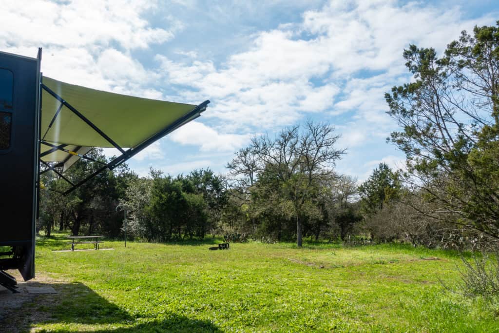 mckinney falls state park campsite Austin TX