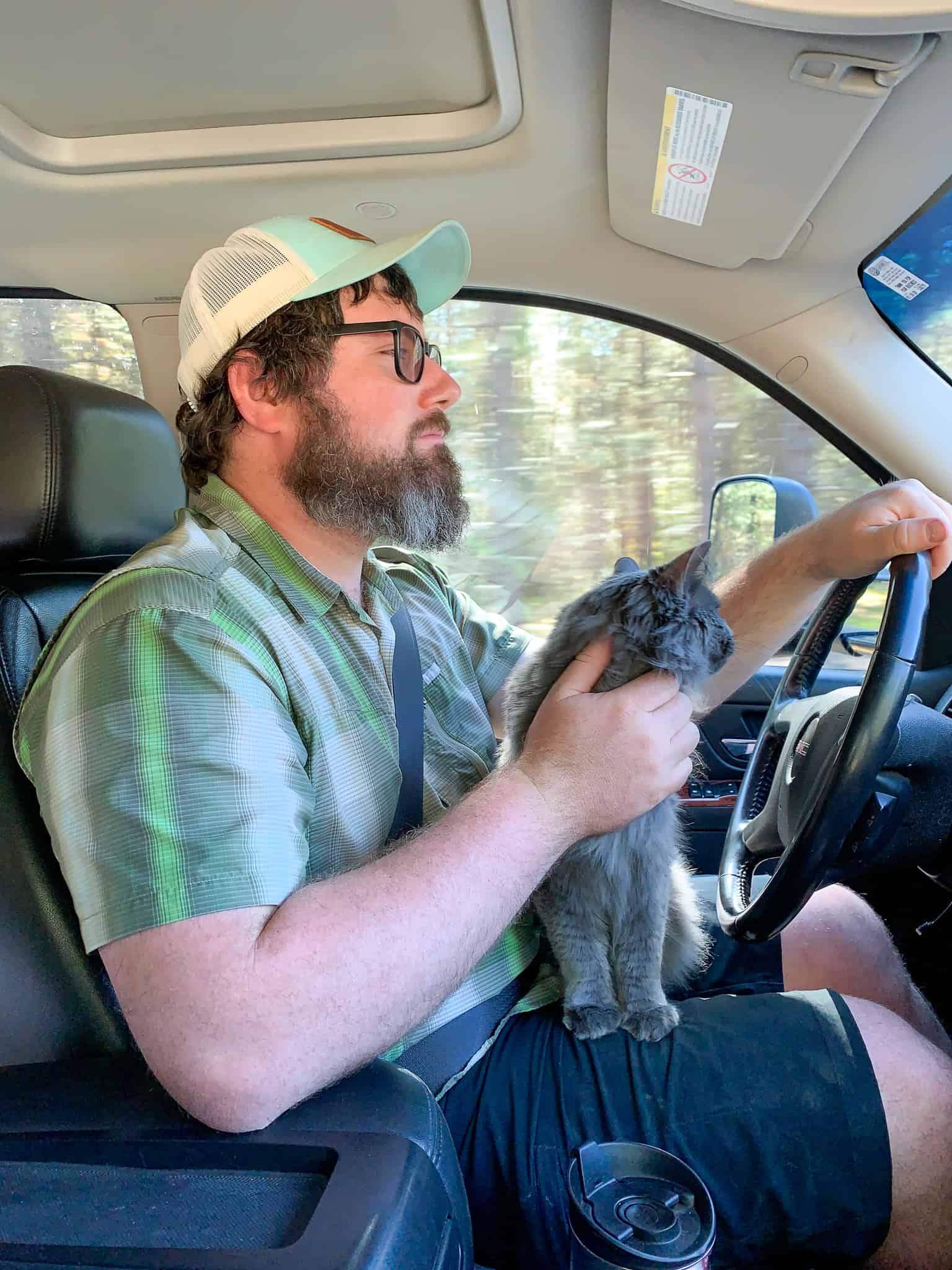 Barrett with Cat