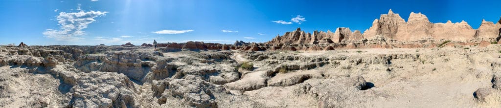 Pano of Badlands National Park Door Trail