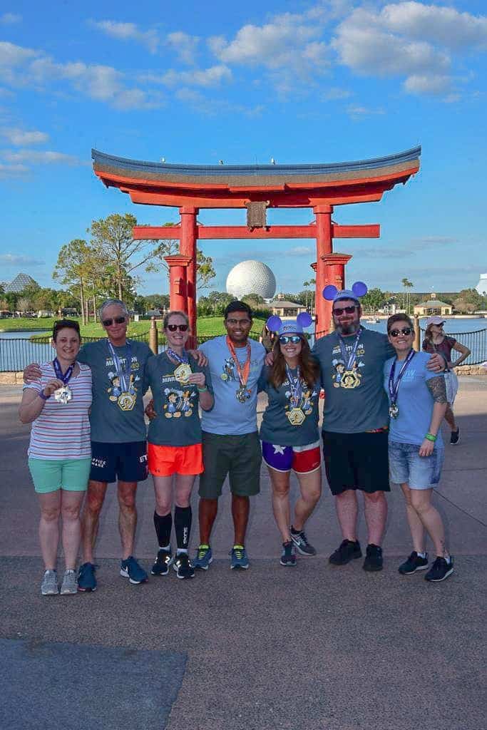 Post Marathon Picture in Epcot