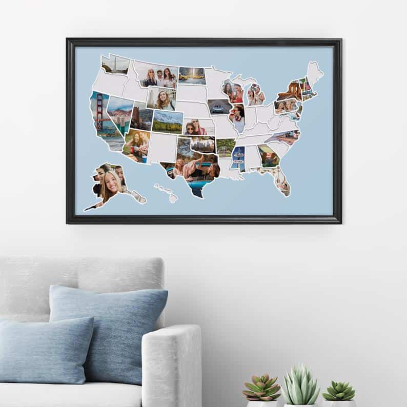 USA Photo Collage Map
