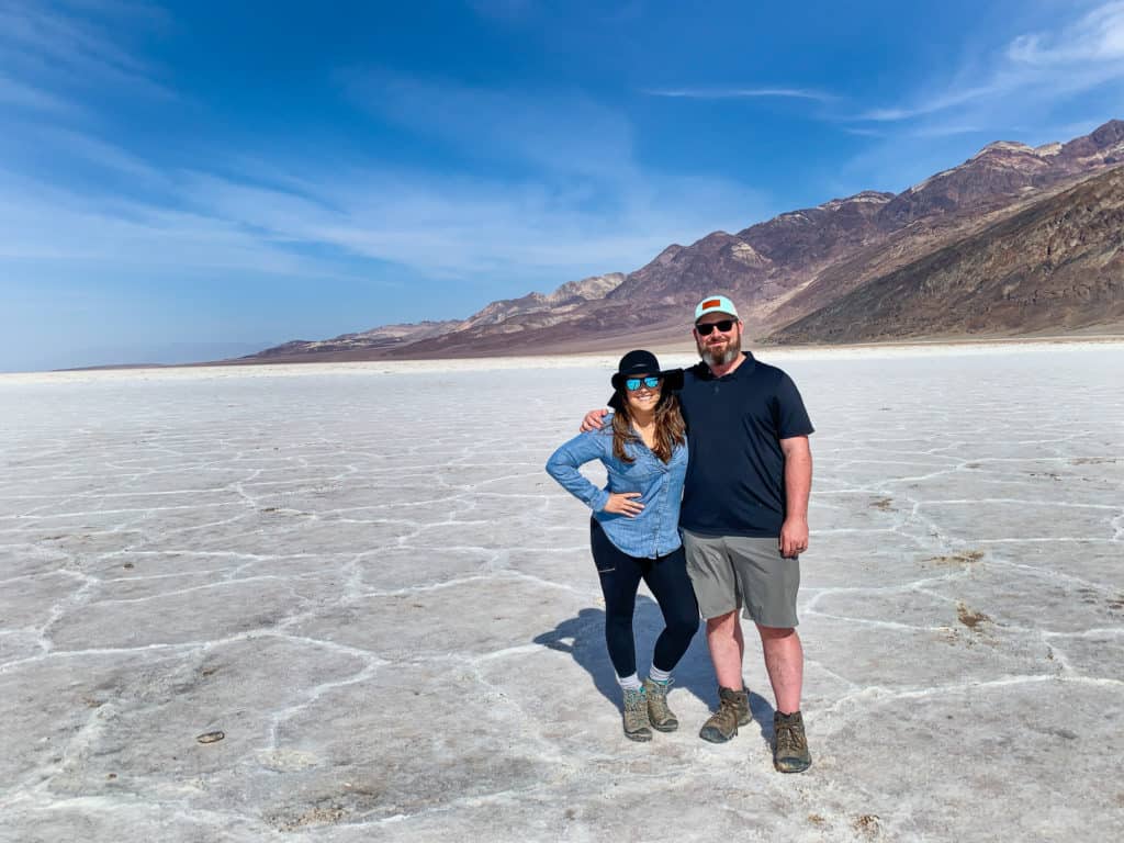 Cindy and Barrett Death Valley Salt Flats