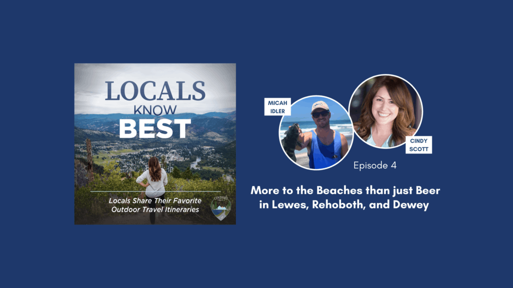 Locals Know Best Podcast Episode 4 Banner, Micah talking about Lewes, Rehoboth Beach, and Dewey Beach, Delaware