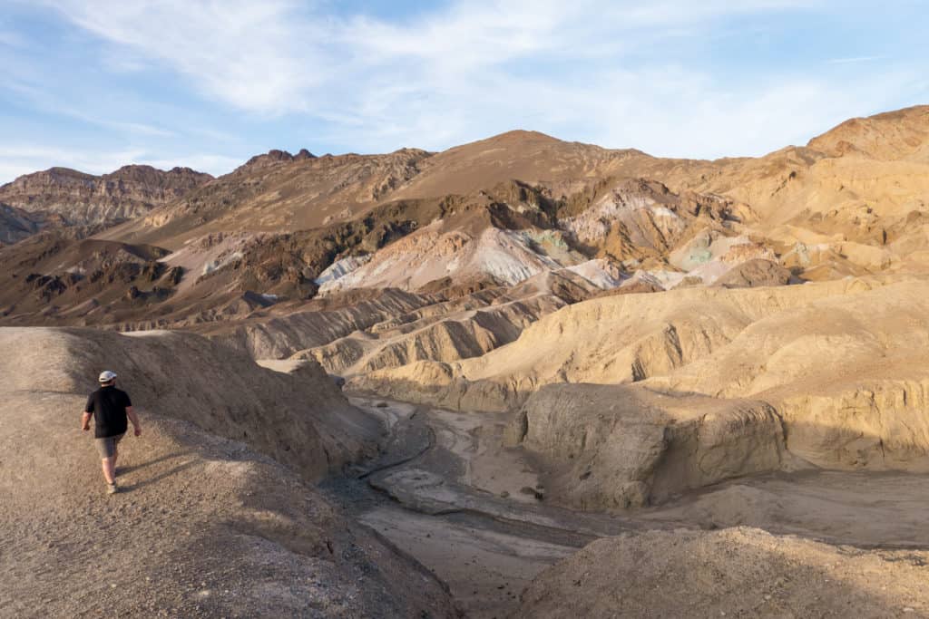 Barrett is out exploring at Death Valley National Park while comparing Van Life to RV Life