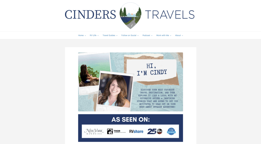 Cinders Travels' Homepage