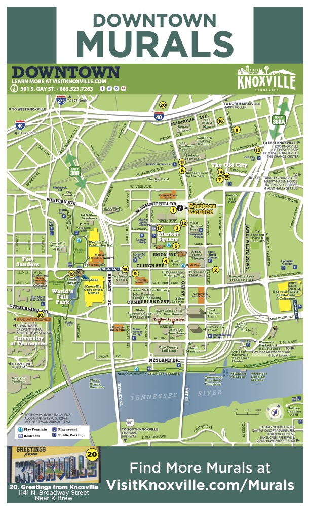 Knoxville Mural Map