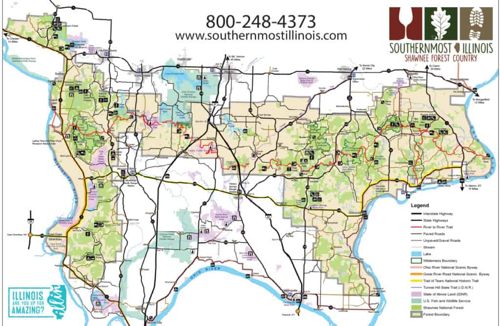 Shawnee National Forest map