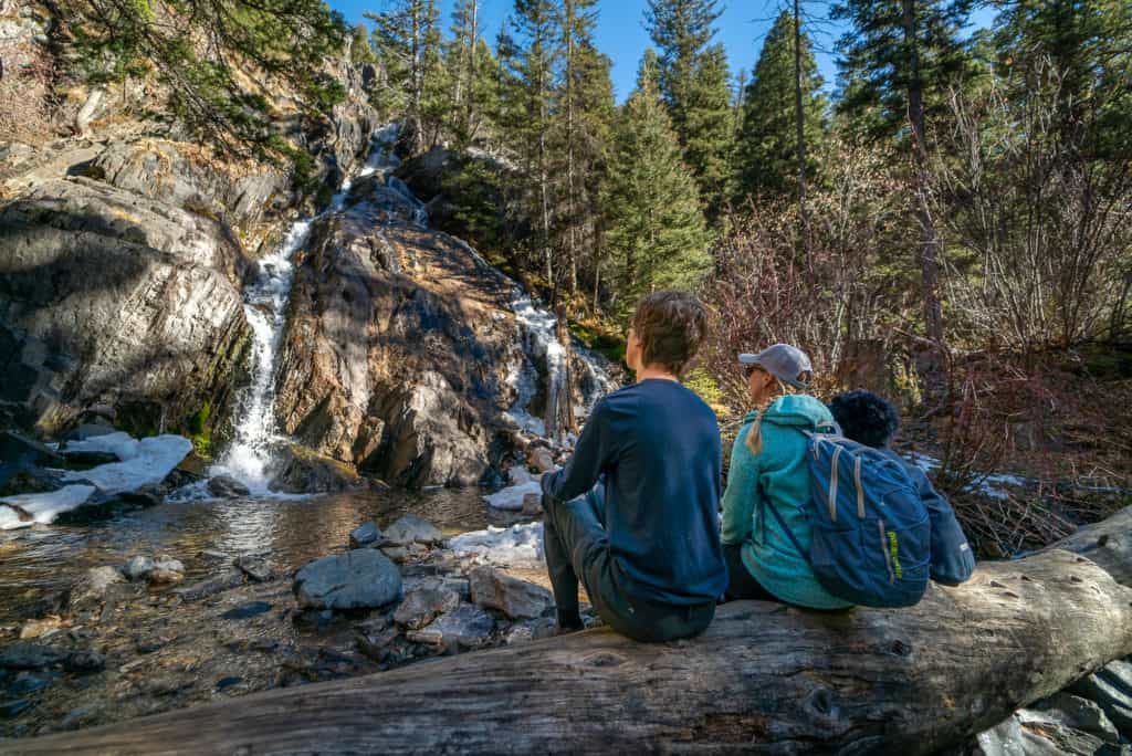 Waterfall peeping in Livingston, Montana