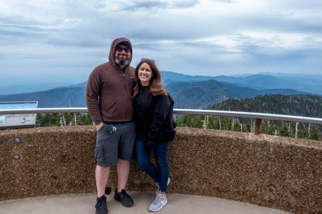 Smoky-Mountains-Itinerary Cindy at Barrett at Clingmans Dome in Great Smoky Mountain National Park