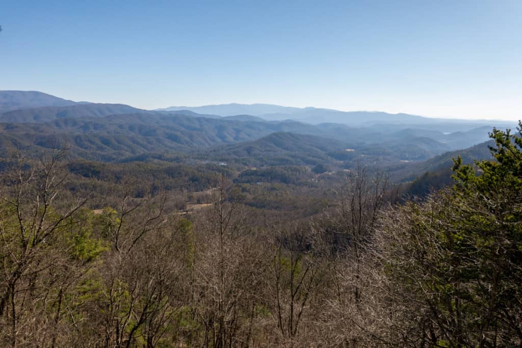 View from the Foothills Parkway in Great Smoky Mountains National Park