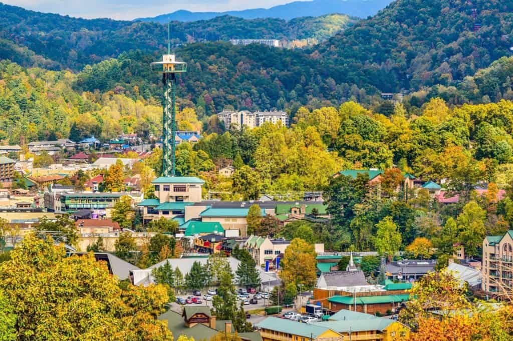 Smoky-Mountains-Itinerary Looking over Gatlinburg