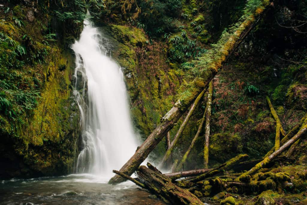 North Umpqua, Oregon Waterfall in the Gateway to Crater Lake area