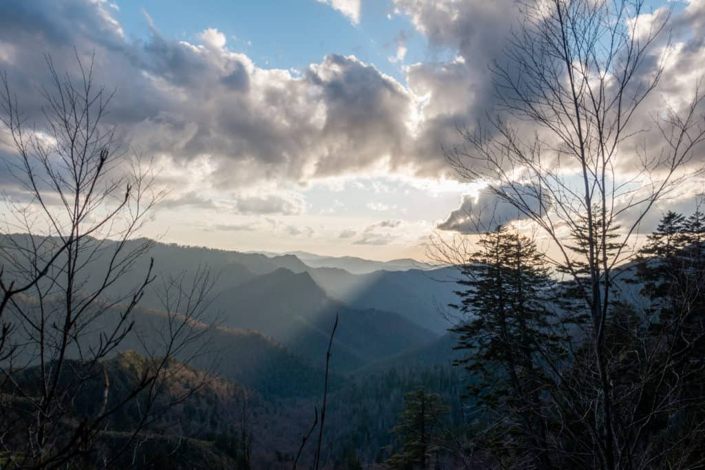 The Smoky Mountains in April