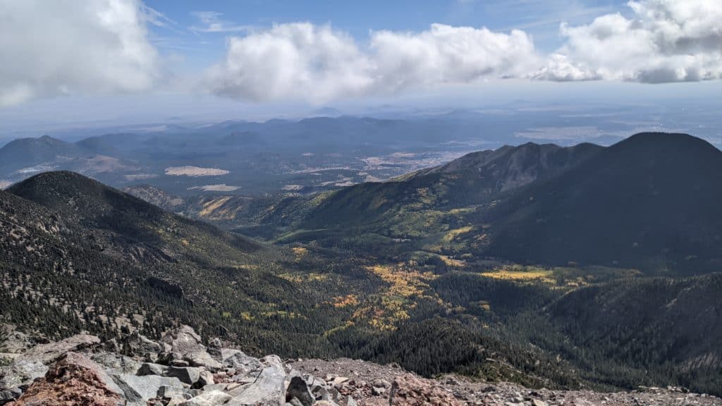 The View From Humphreys Peak in Flagstaff Arizona