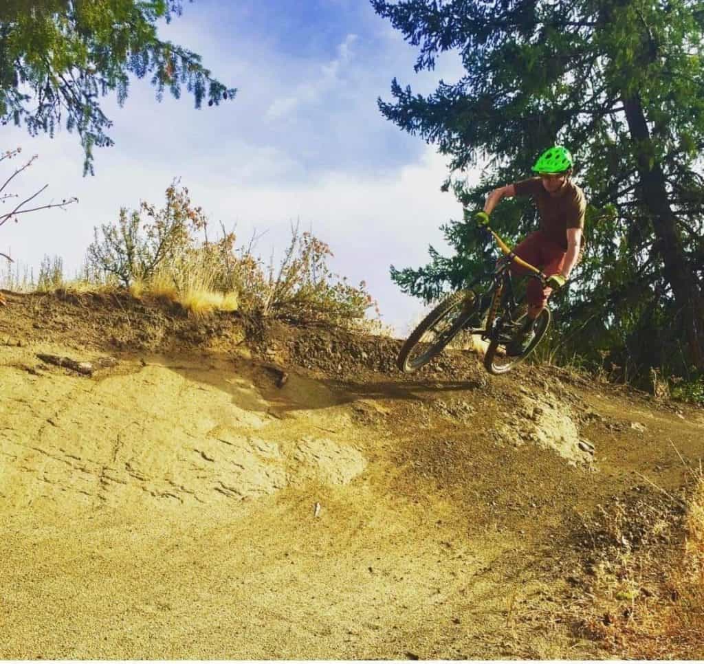 Tom Potter, mountain biking in Leavenworth, Washington.