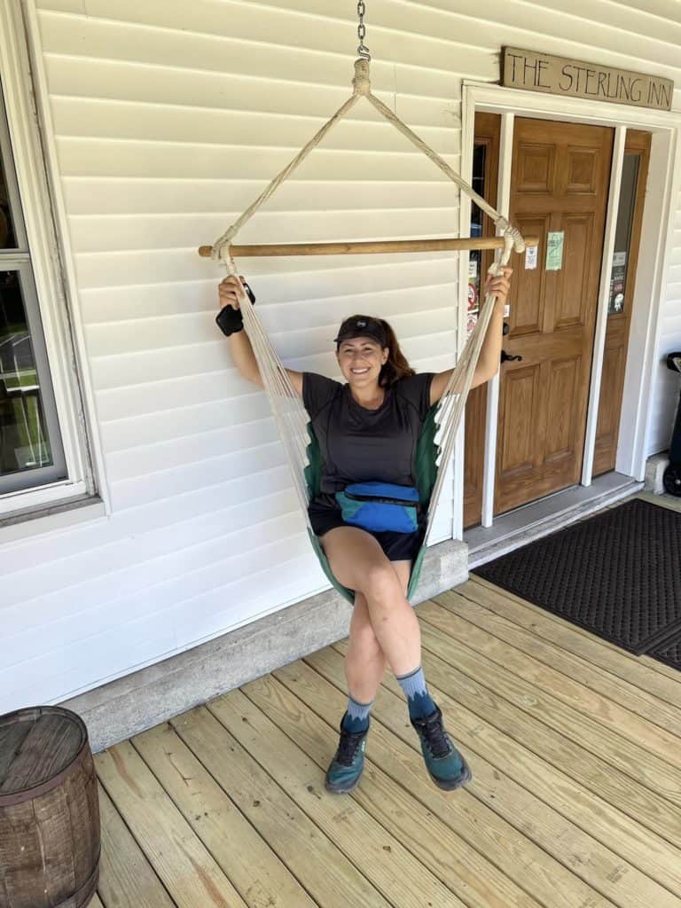 Cindy in the Outdoor Research Echo t-shirt, part of the Appalachian Trail Gear List