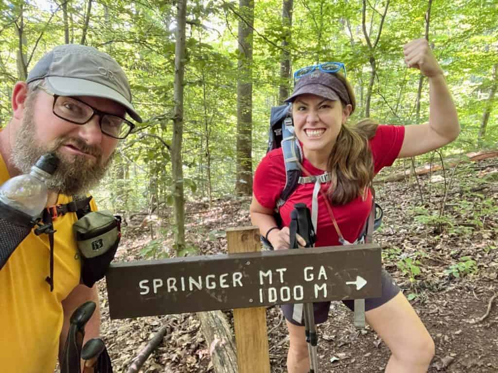 Cindy and Barrett on the Appalachian Trail