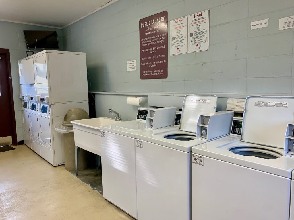 RV must-haves RV park laundry room