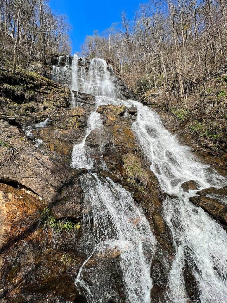 Amicalola Falls on appalachian trail