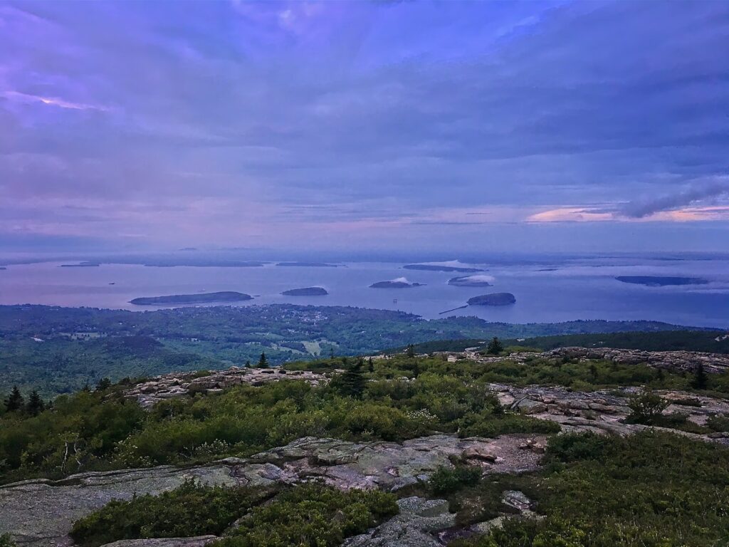 Acadia National Park itinerary Cadillac Mountain, on our Acadia National Park itinerary