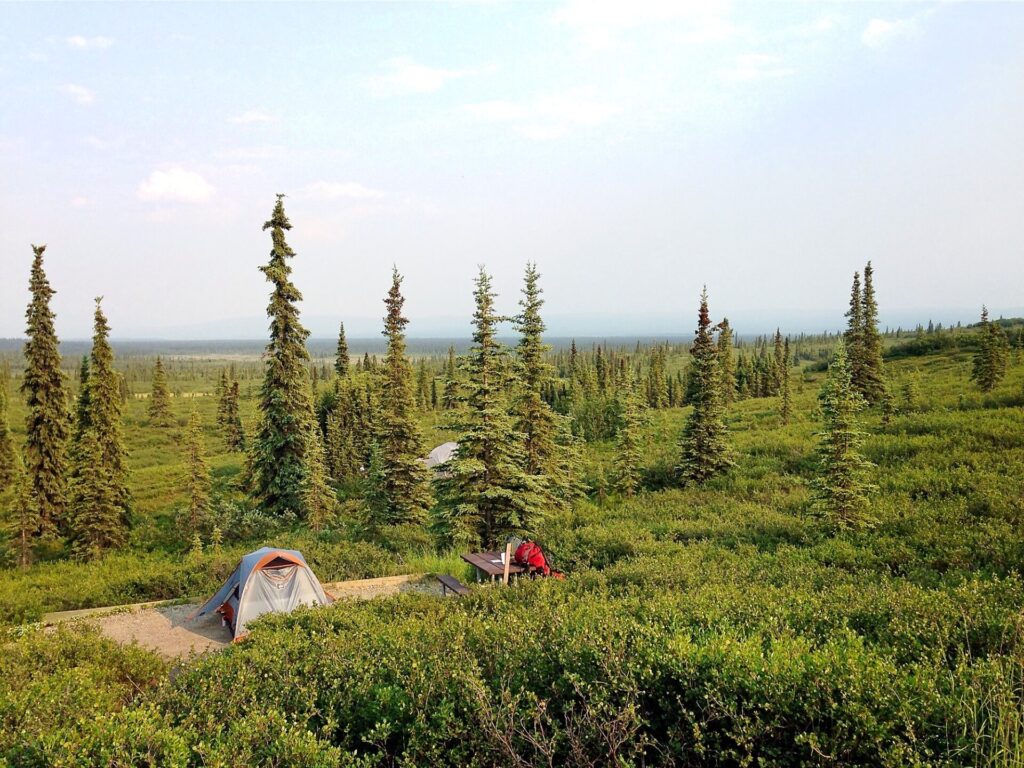 camping plan Cindy and Barrett backpacking in Alaska
