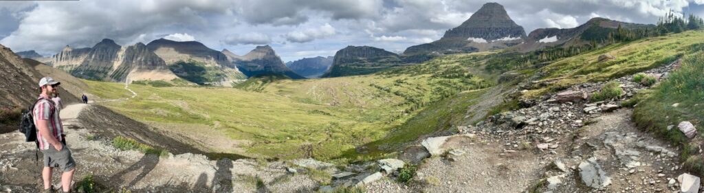 Glacier National Park Itinerary Barrett on the Hidden Lake Trail