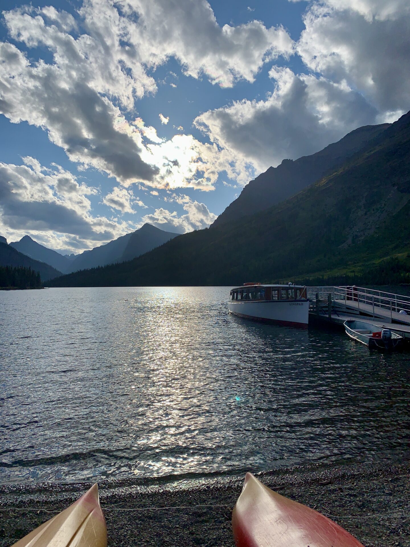 Glacier National Park Itinerary Two Medicine boat tour boat