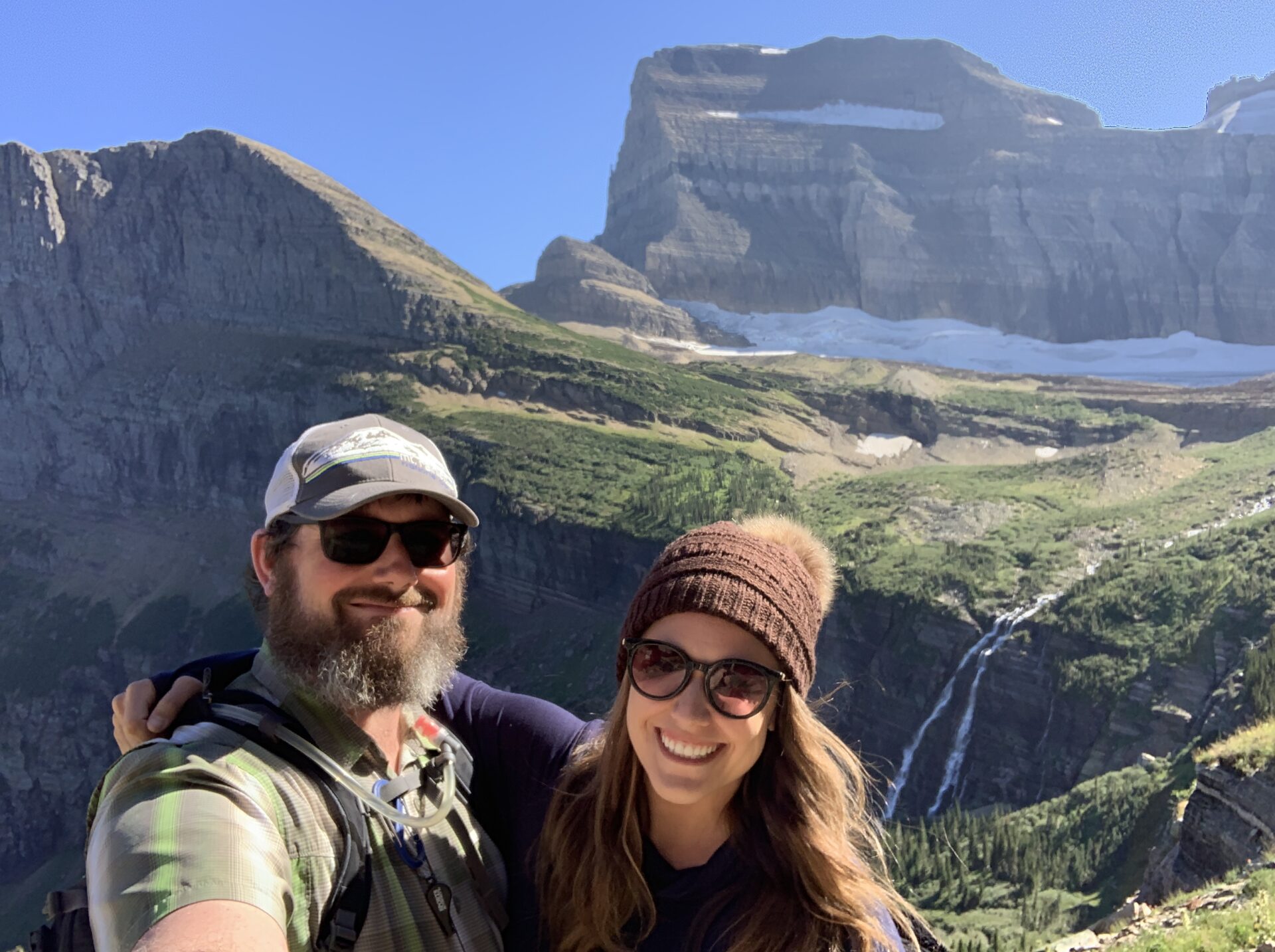 Glacier National Park Itinerary Cindy and Barrett on the Grinnell Glacier Trail