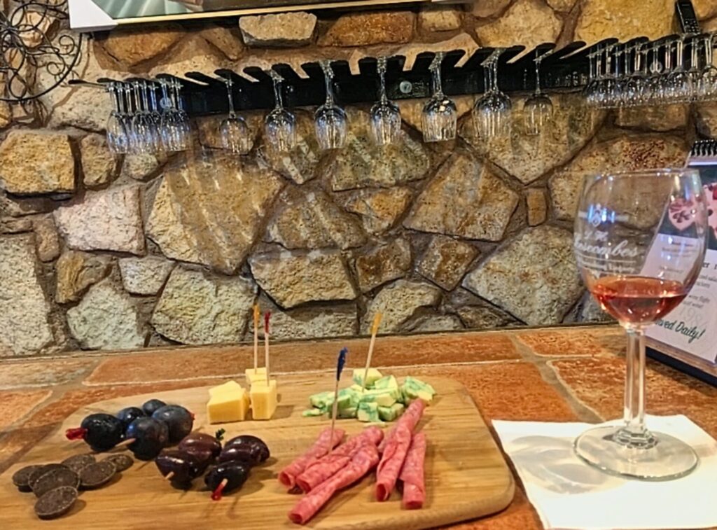 Harvest Hosts Reviews A charcuterie board at a winery Harvest Hosts reviews location