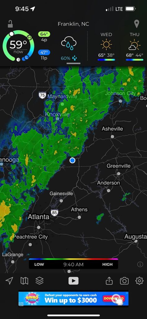 hiking the appalachian trail AT Radar