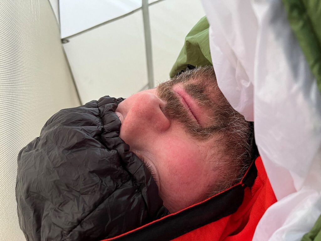 hiking the appalachian trail Barrett sleeping