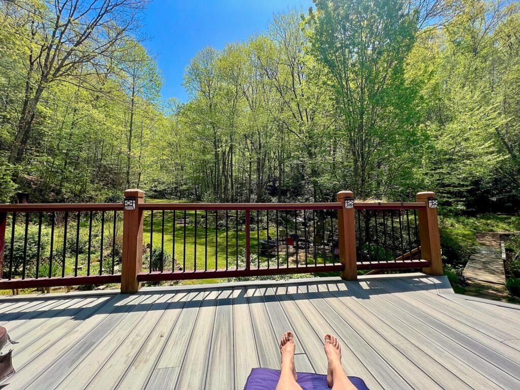 hiking the appalachian trail Sunbathing