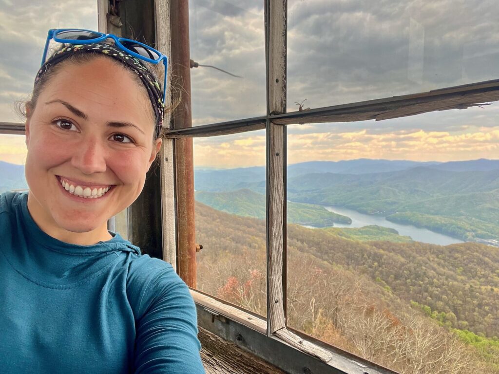hiking the appalachian trail view from firetower