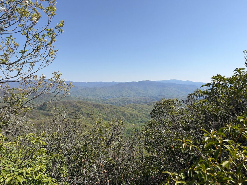 hiking the appalachian trail A view on the Appalachian Trail